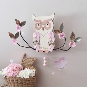 boite à musique hibou chambre bébé fille