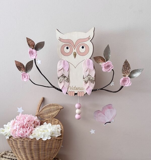 boite à musique hibou chambre bébé fille